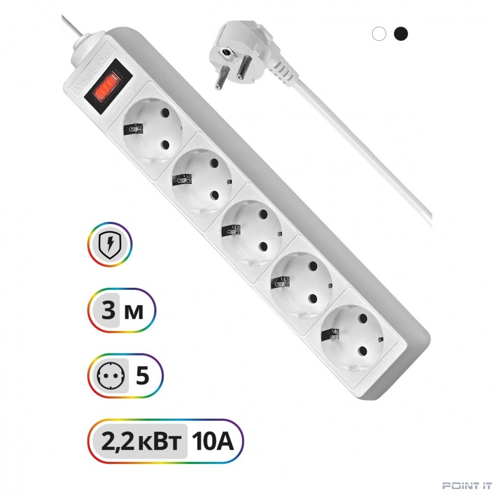 Сетевой фильтр 3M ES 3.0 5OUTL. 99482 DEFENDER