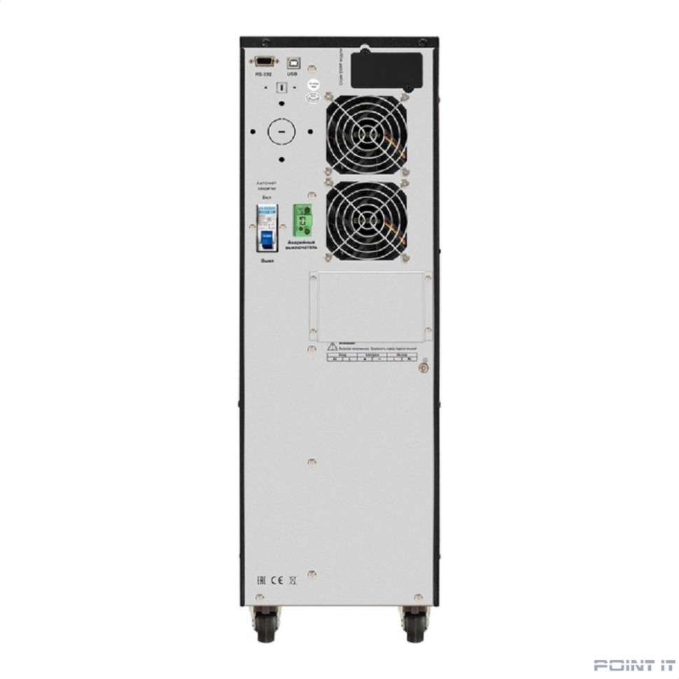 Exegate EX296952RUS ИБП On-line ExeGate PowerExpert TL-575-6kVA.240V.LCD.AVR.T.USB.RS232.SNMP <6000VA/6000W, On-Line, PF=1, LCD, клеммы, RS232, USB, SNMP-slot, встроенные батареи 12V 7.2Ah -20шт, возм