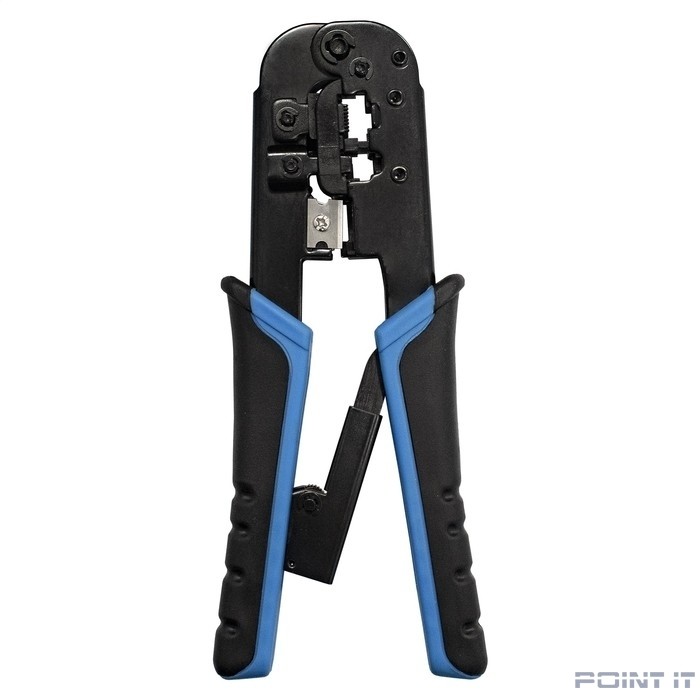 Exegate EX293156RUS Инструмент ExeGate EX-T568R для обжима RJ-45, RJ-11/12 для круглого кабеля с храповым механизмом