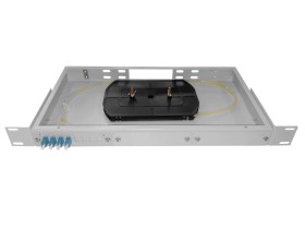 Кросс оптический 19, 1U 4 LC SM, укомплектованный