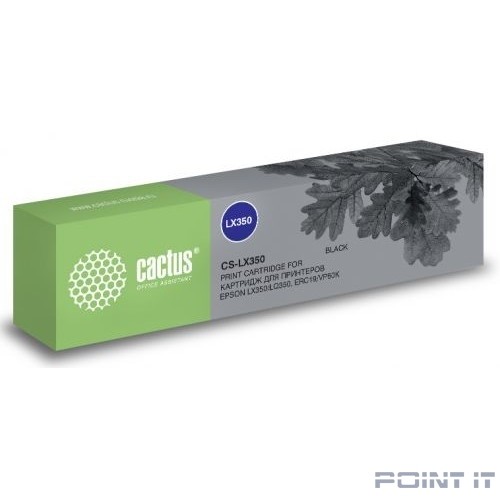 Картридж матричный Cactus CS-LX350 черный для Epson LX350/LQ350/ERC19/VP80K