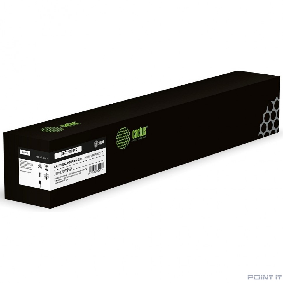 Картридж лазерный Cactus CS-D320T24KK D320T24KK черный (24000стр.) для Катюша D330e/D332e