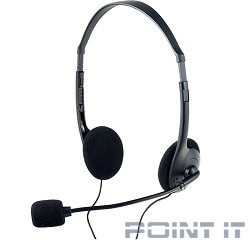 Perfeo стерео гарнитура накладная CHAT черная PF-CHAT-BLK|PF-FLD-BLK