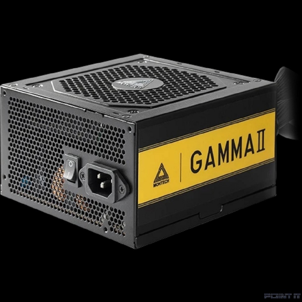 Montech GAMMA II 550W / ATX 2.43, APFC, 80 PLUS Gold, LLC+DC-DC, Japan caps, 120mm fan, non-modular / GAMMA550