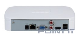 DAHUA DHI-NVR2104-I2 4-канальный IP-видеорегистратор 4K и H.265+, видеоаналитика, входящий поток до 80Мбит/с, 1 SATA III до 10Тбайт