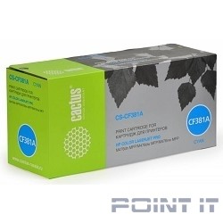 CACTUS CF381A Тонер Картридж CS-CF381A голубой для HP LJ Pro M476dn/M476nw/M476dw (2700стр.)
