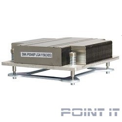 Supermicro SNK-P0046P 1U (1155, радиатор без вентилятора, Al + тепловые трубки)