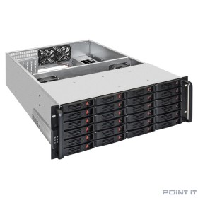 Exegate EX292425RUS Серверная платформа ExeGate Pro 4U660-HS24 <RM 19", высота 4U, глубина 660, Redundant БП 2x800W, 24xHotSwap, USB>