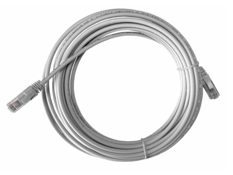 Патч-корд UTP4 cat.5e, 10.0м, литой коннектор, серый, LSZH, NETKO Expert CKC