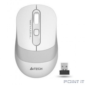 Мышь беспроводная A4Tech Fstyler FG10 , белый/серый , оптическая, 2000dpi , USB, 4 кнопки