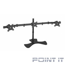 Cactus CS-VM-MP330S-BK черный Кронштейн для 3-х мониторов 15"-24" макс.8кг настольный наклон