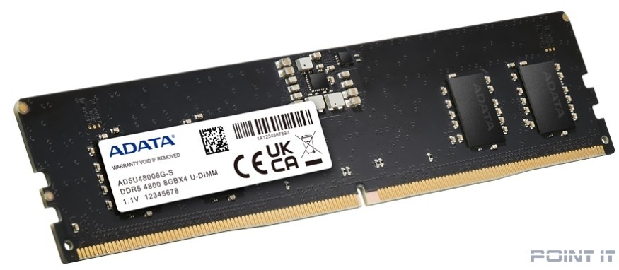 Модуль памяти DIMM 32GB DDR5-4800 AD5U480032G-S ADATA