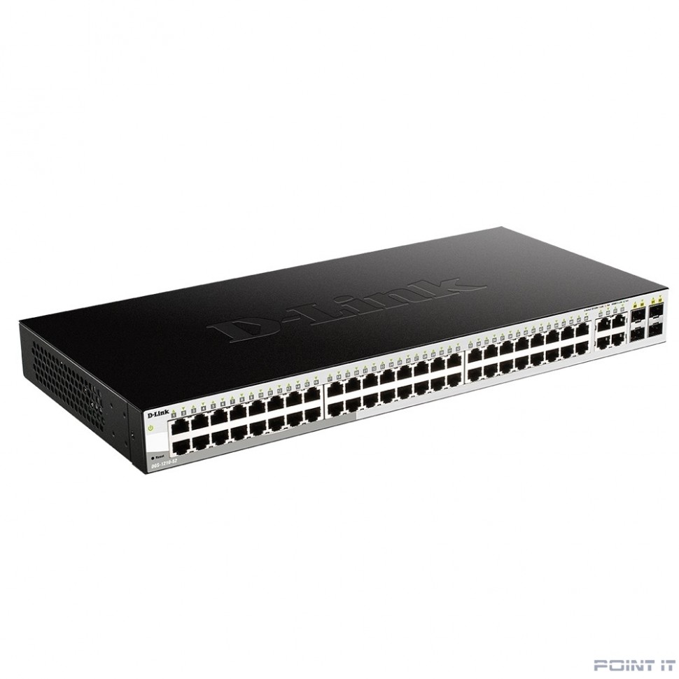 D-Link DGS-1210-52/FL2A Управляемый L2 коммутатор с 48 портами 10/100/1000Base-T и 4 комбо-портами 100/1000Base-T/SFP