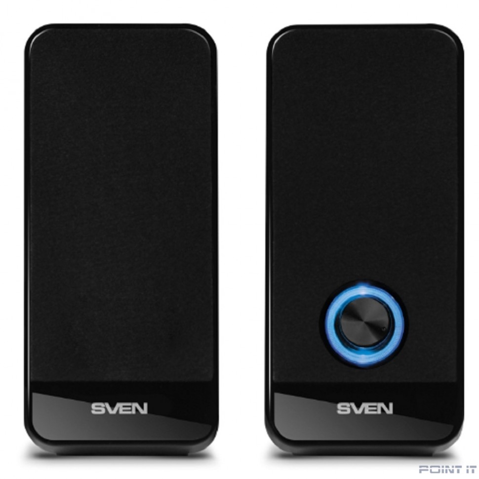 Колонки Sven 320 2.0 черный 6Вт