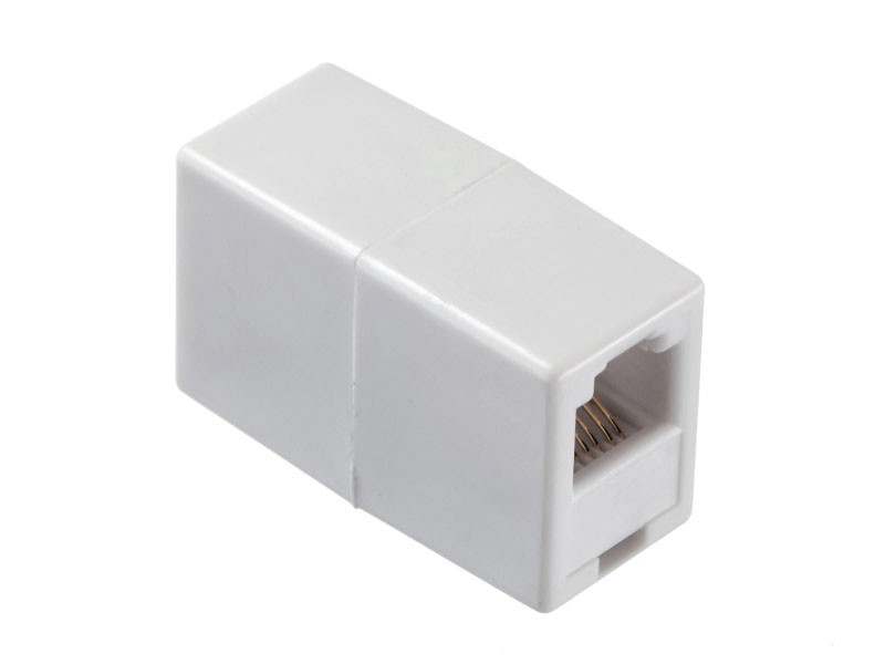 Соединительный модуль RJ12(6p6c) на RJ12 / белый / блистер, Netko