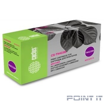 CACTUS TN-423M Картридж для Brother DCP L8410CDW/HL L8260CDW/MFC L8690CDW, пурпурный, (4000стр.)