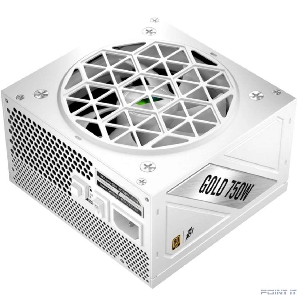1STPLAYER NGDP GOLD 750W White / ATX 3.1, APFC, 80 PLUS Gold, LLC+DC-DC, full Japan solid-state caps, 120mm fan, full modular / HA-750BA4-WH