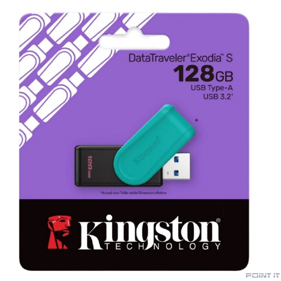 Kingston USB Drive 128GB DataTraveler Exodia S USB3.2 Gen.1 [DTXS/128GB]